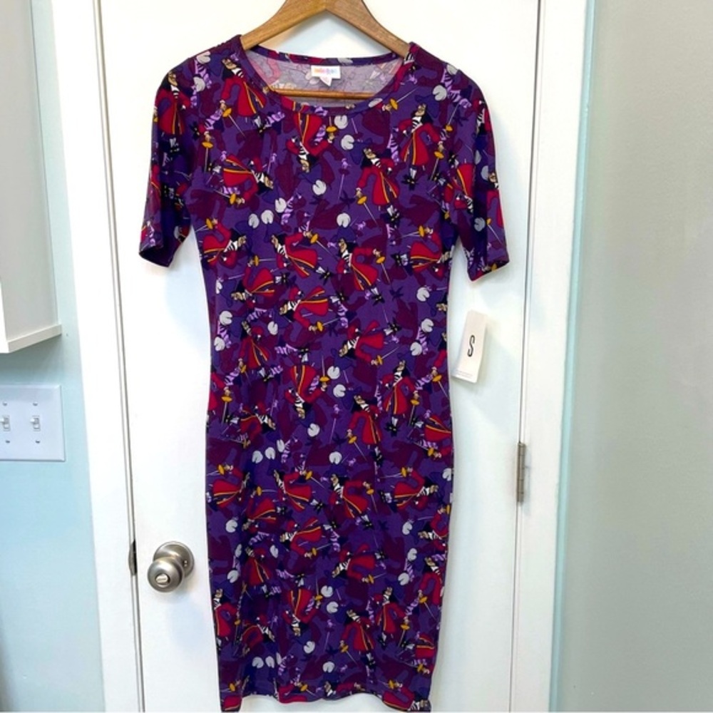 Lularoe Julia Dress Disney Captain Hook Small 💜